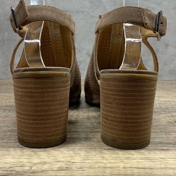 Franco Sarto Harlet 2~Women’s Slingback Sandals~Size US 10M~Beige Suede - Picture 4 of 9